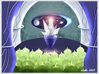 Магический кристалл и инопланетяне(планшет)