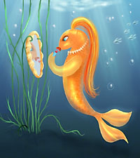 Золотая рыбка(планшет)