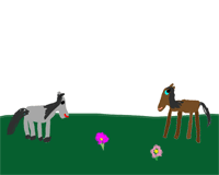 Две лошадки-анимация